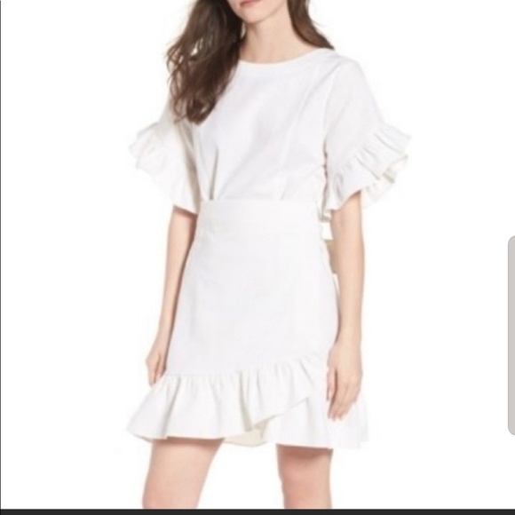 nordstrom white linen dress